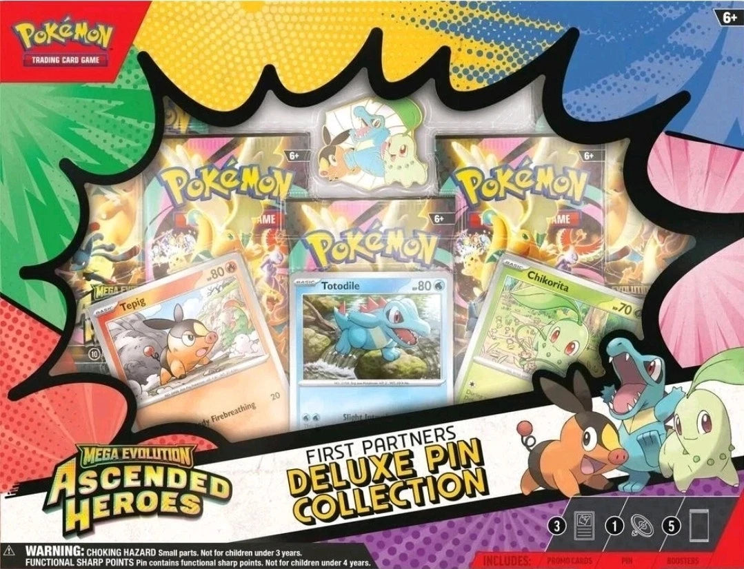Pokémon Ascended Heroes First Partners Deluxe Pin Collection