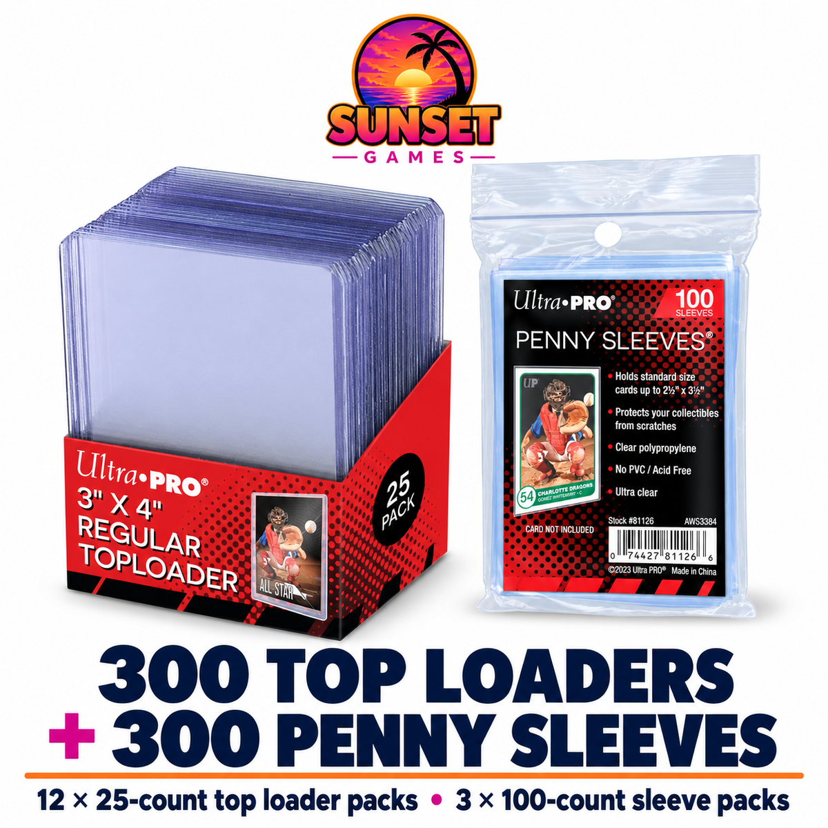 3" x 4" Clear Regular TOPLOADER® Sleeves and Soft Sleeves Bundle for Standard Size Cards (Choose Your Quantity)