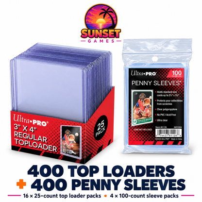 3" x 4" Clear Regular TOPLOADER® Sleeves and Soft Sleeves Bundle for Standard Size Cards (Choose Your Quantity)