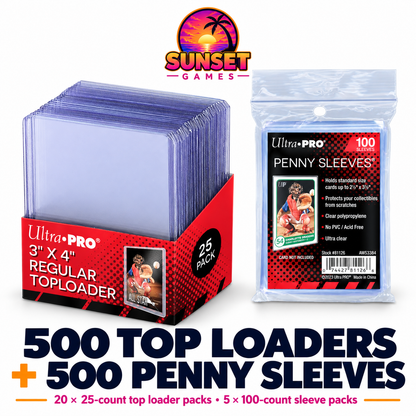 3" x 4" Clear Regular TOPLOADER® Sleeves and Soft Sleeves Bundle for Standard Size Cards (Choose Your Quantity)