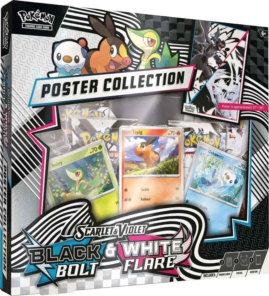Pokémon Unova Black Bolt & White Flare Poster Collection