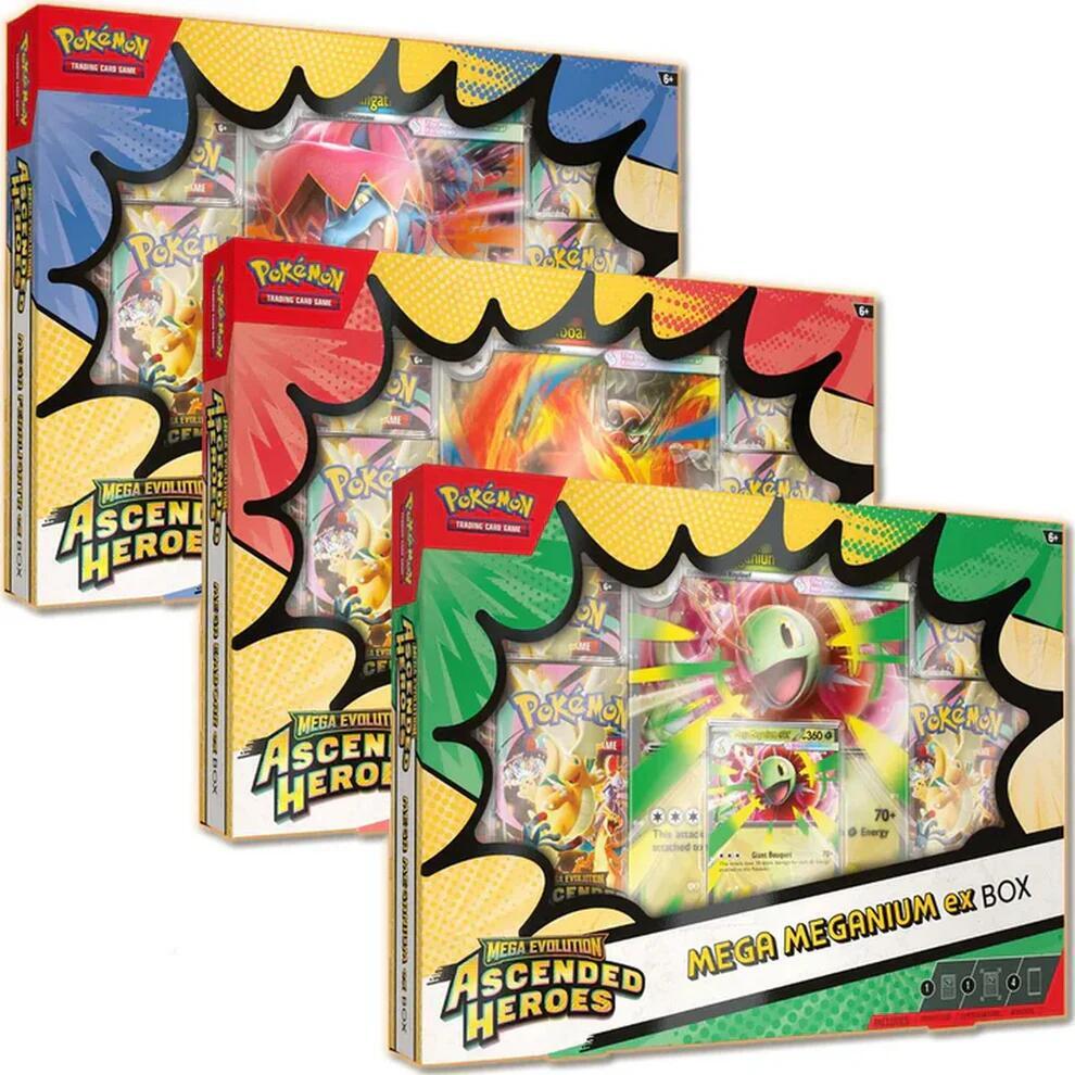 Pokémon Ascended Heroes Mega ex Box Bundle