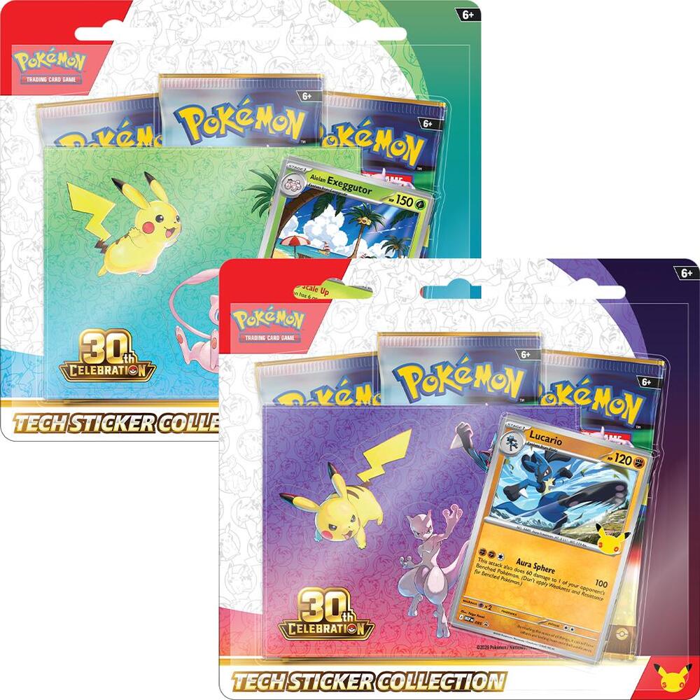 Pokémon 30th Celebration Tech Sticker Collection [Set of 2]