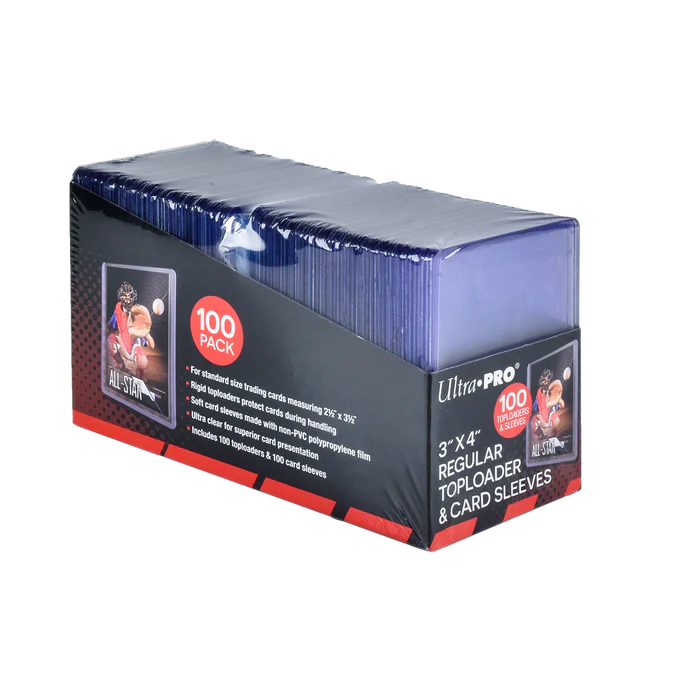 3" x 4" Clear Regular TOPLOADER® Sleeves and Soft Sleeves Bundle (100ct) for Standard Size Cards