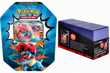 PRE ORDER Pokémon Ascended Heroes Tin [Mega Feraligatr ex] Protection Bundle!