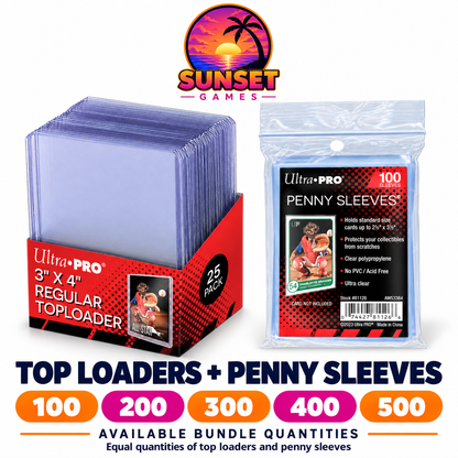 3" x 4" Clear Regular TOPLOADER® Sleeves and Soft Sleeves Bundle for Standard Size Cards (Choose Your Quantity)