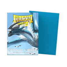 Dragon Shield Sleeves: Standard Matte Dual - Sky Blue & Silver